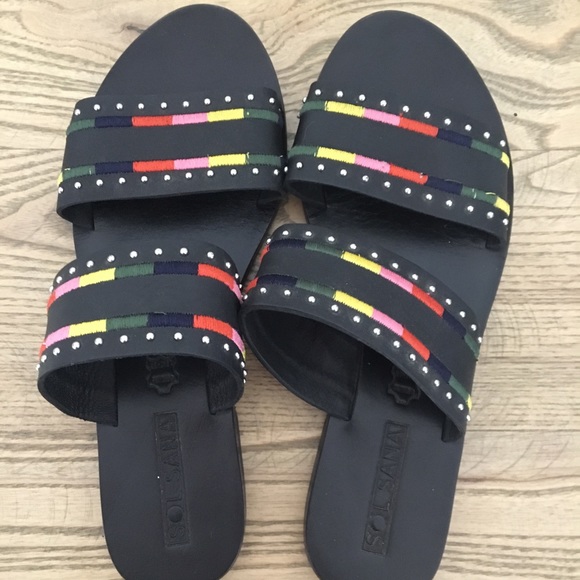SOL SANA Leather Sandals (LIKE NEW!) - Picture 2 of 3
